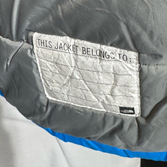 The North Face Blue and White Color-Blocked Jacket Youth Size Large 14/16 - Picture 6 of 11